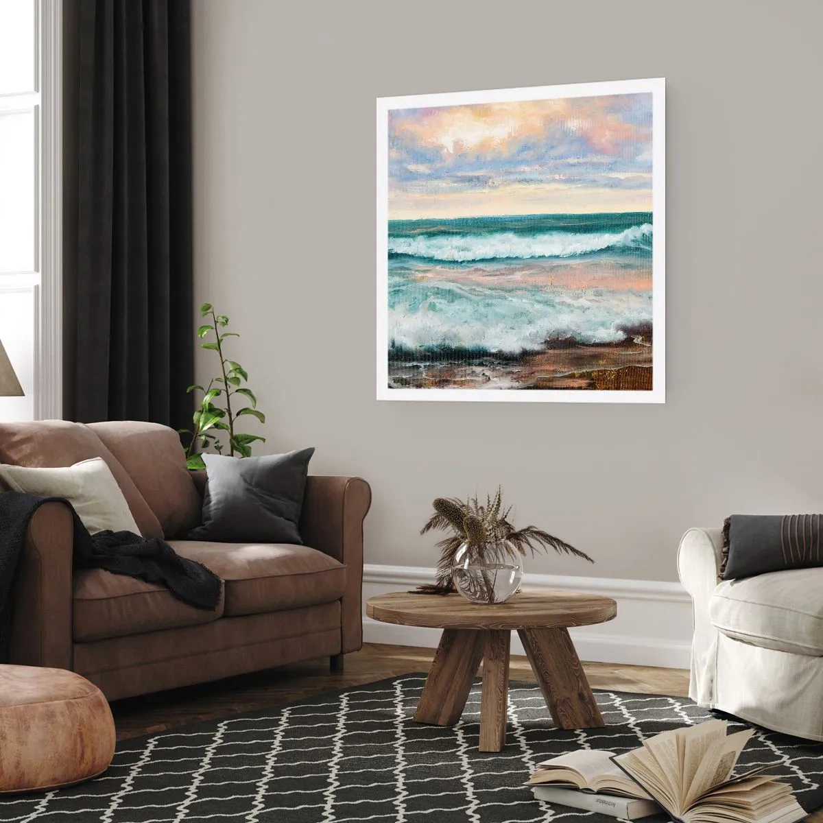 Pôster - Aqui suavizas a alma - 60x60 cm