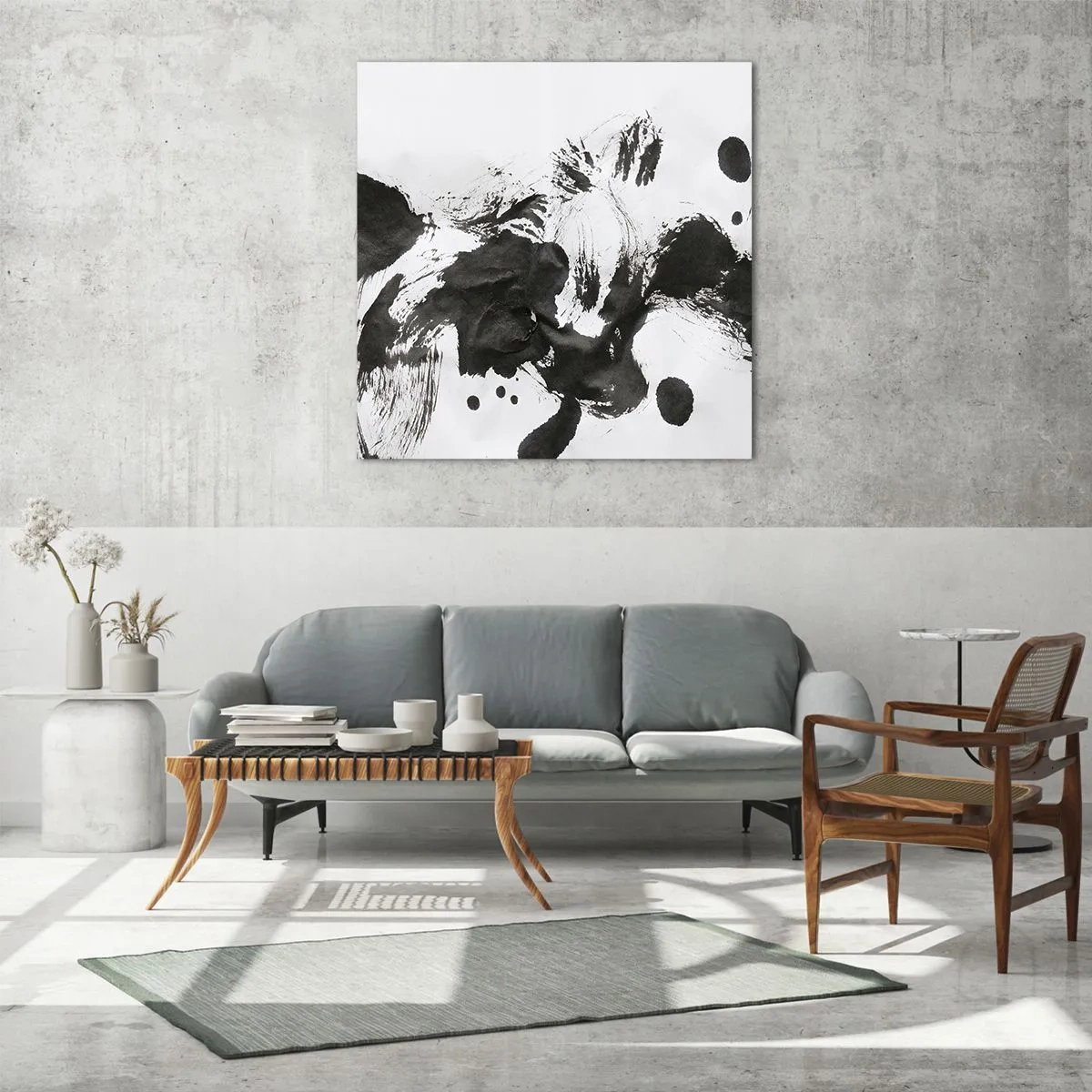 Quadro em vidro - Existe um método para a loucura? - 50x50 cm