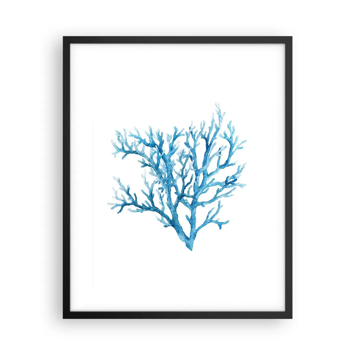 Pôster com moldura preta - Filigrana náutica - 40x50 cm