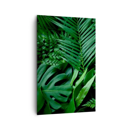 Quadro em tela - Envolto em verde - 80x120 cm
