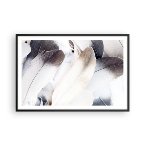 Pôster com moldura preta - Semi-angelical - 91x61 cm