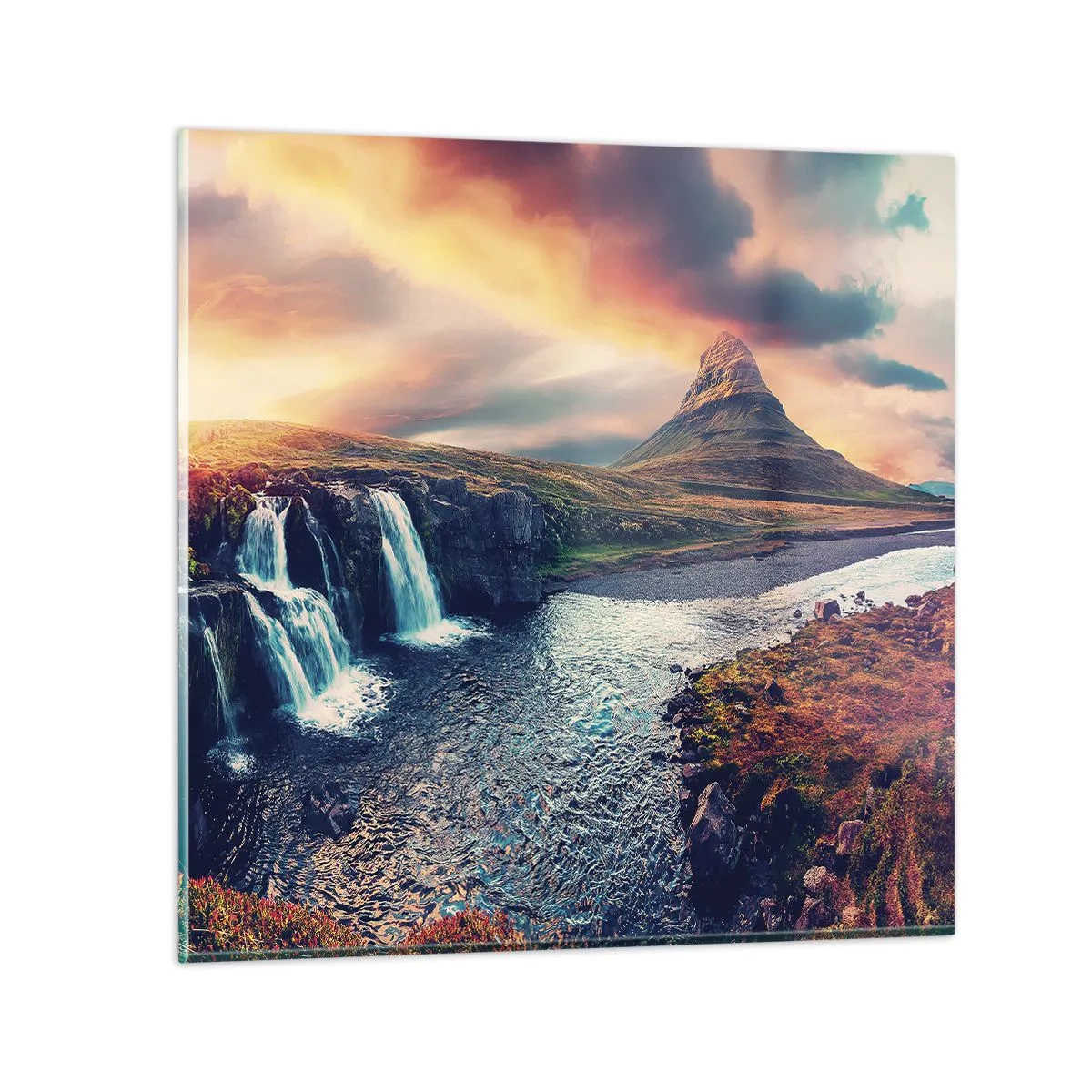 Quadro em vidro - Na majestade da natureza - 40x40 cm