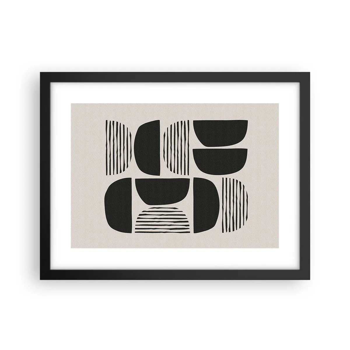 Pôster com moldura preta - Ofertas indiferentes - 40x30 cm