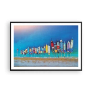 Pôster com moldura preta - Vista panorâmica - 91x61 cm