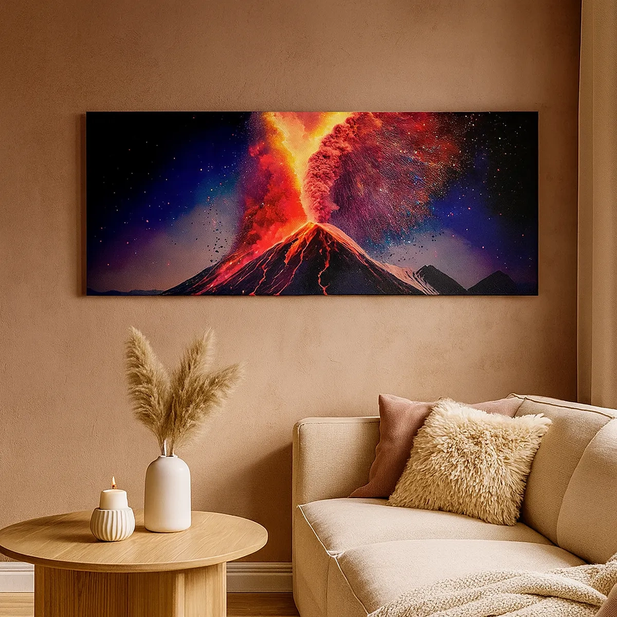 Quadro em tela - Beleza e terror - 30x30 cm