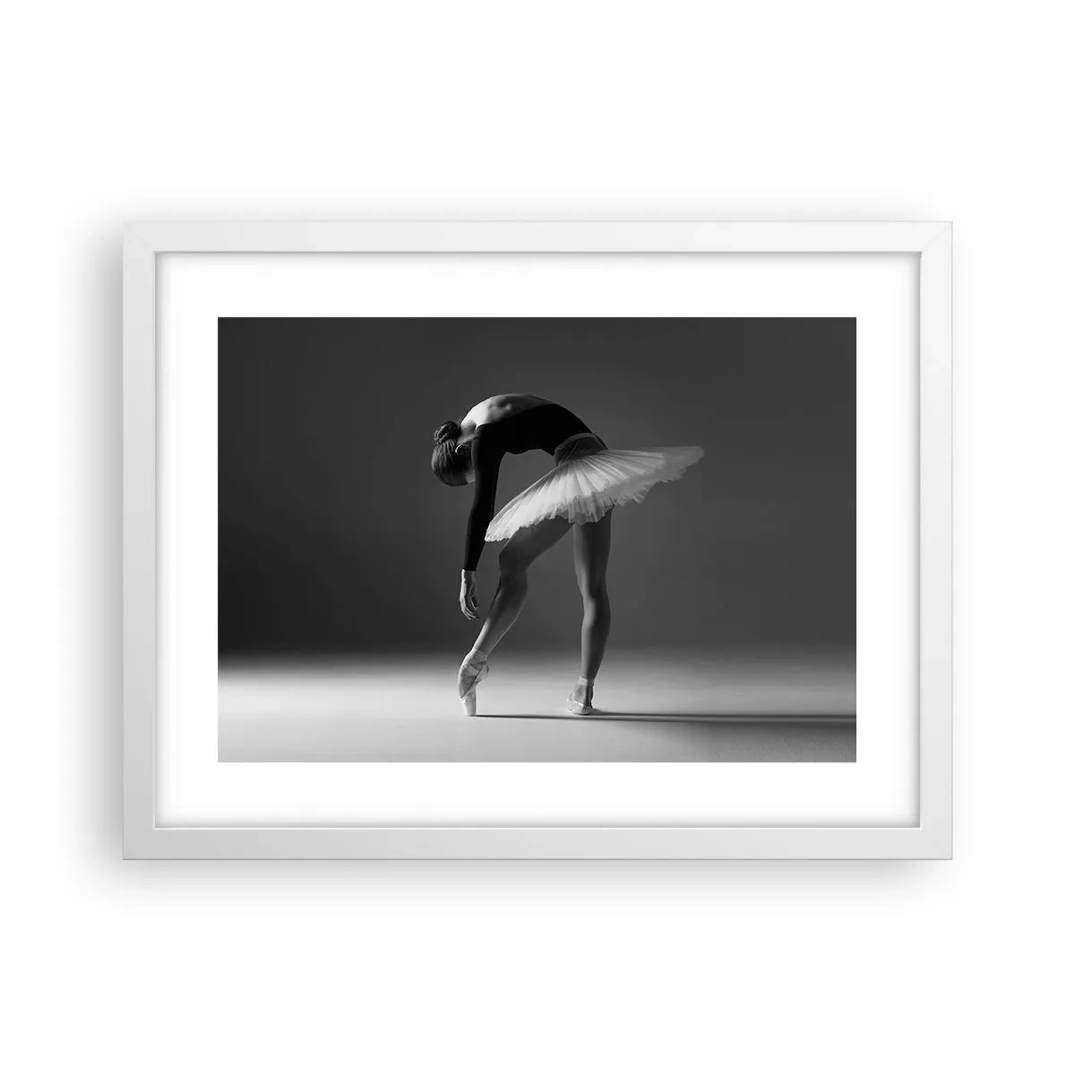 Pôster em moldura branca - Bella balerina - 40x30 cm