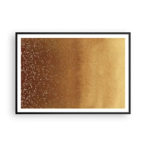 Pôster com moldura preta - O nascimento da luz - 100x70 cm