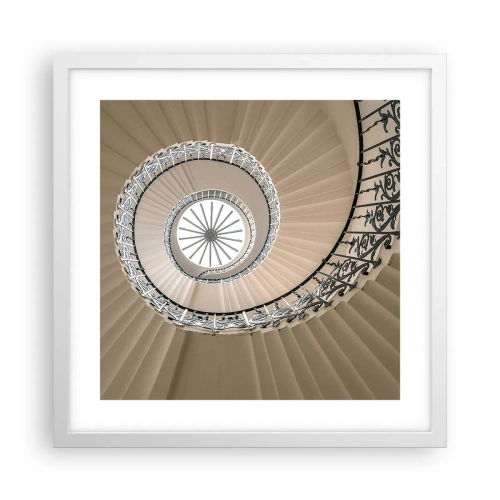 Pôster em moldura branca - Dentro da casca - 40x40 cm