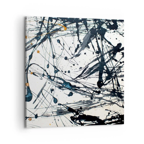 Quadro em tela - Abstração expressionista - 50x50 cm