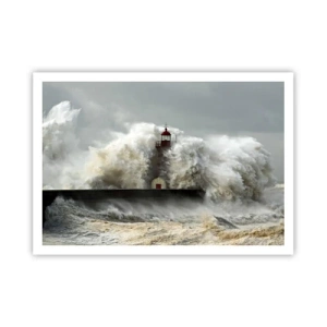 Pôster - A ira do oceano - 100x70 cm