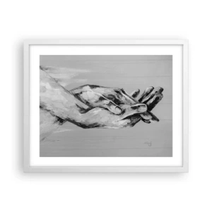 Pôster em moldura branca - Início... - 50x40 cm