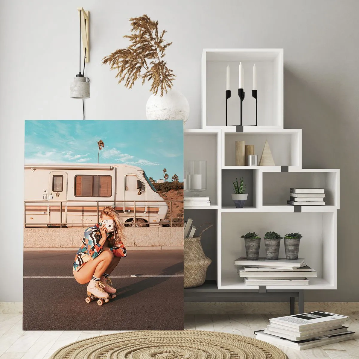 Quadro em vidro - Sorria, por favor! - 50x70 cm