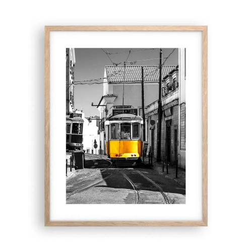 Pôster com moldura de carvalho claro - O Espírito de Lisboa - 40x50 cm