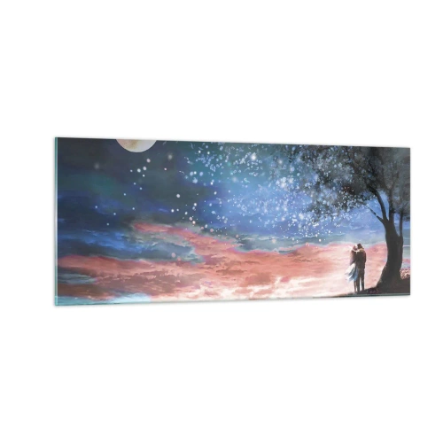 Quadro em vidro - Espetáculo estrelado - 100x40 cm