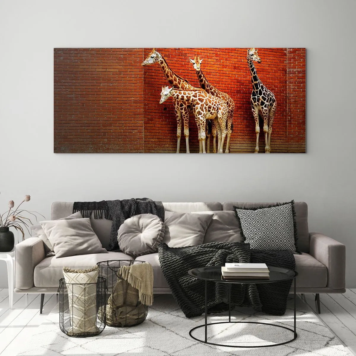 Quadro em vidro - Vê alguma acácia? - 90x30 cm