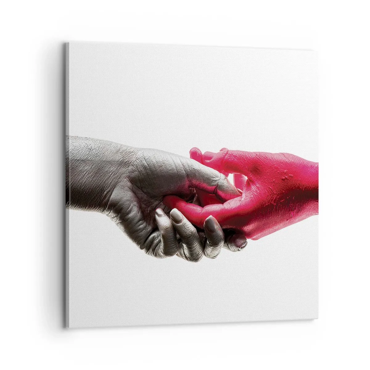 Quadro em tela - Juntos, mas diferentes - 60x60 cm