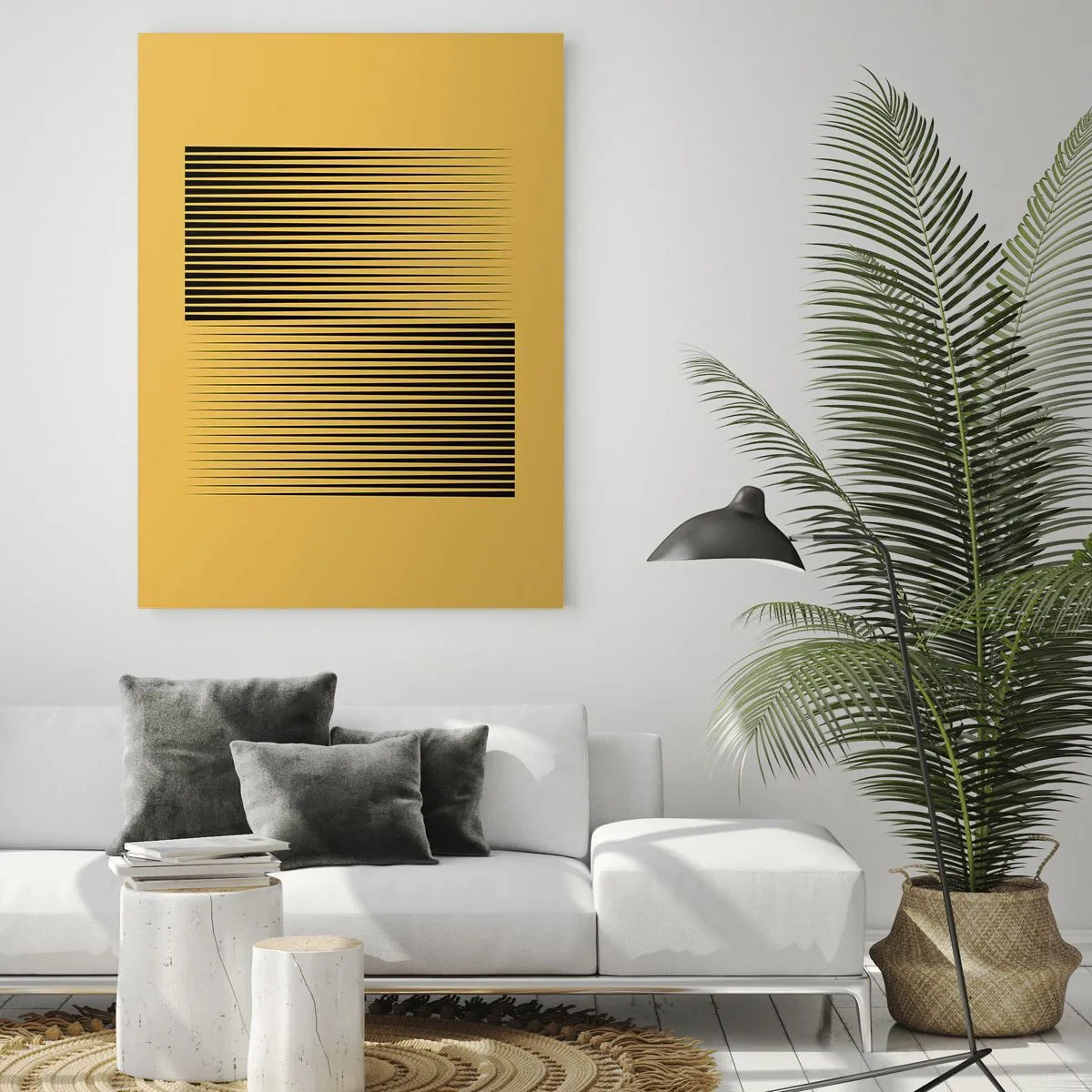 Quadro em vidro - Quadratura de opostos - 50x70 cm
