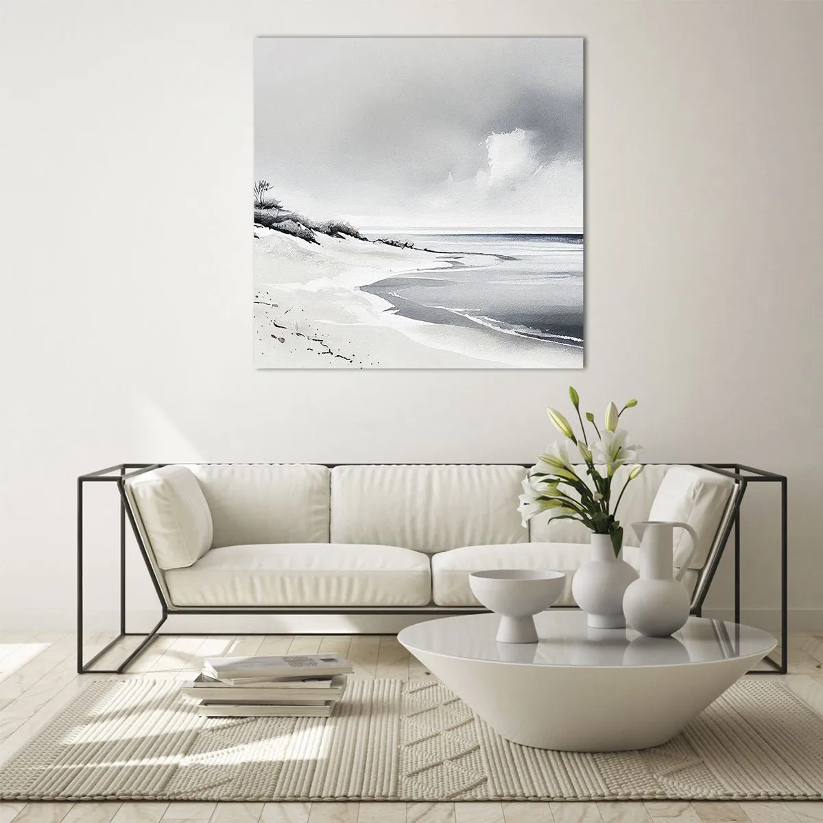 Quadro em vidro - Juntos para sempre - 60x60 cm