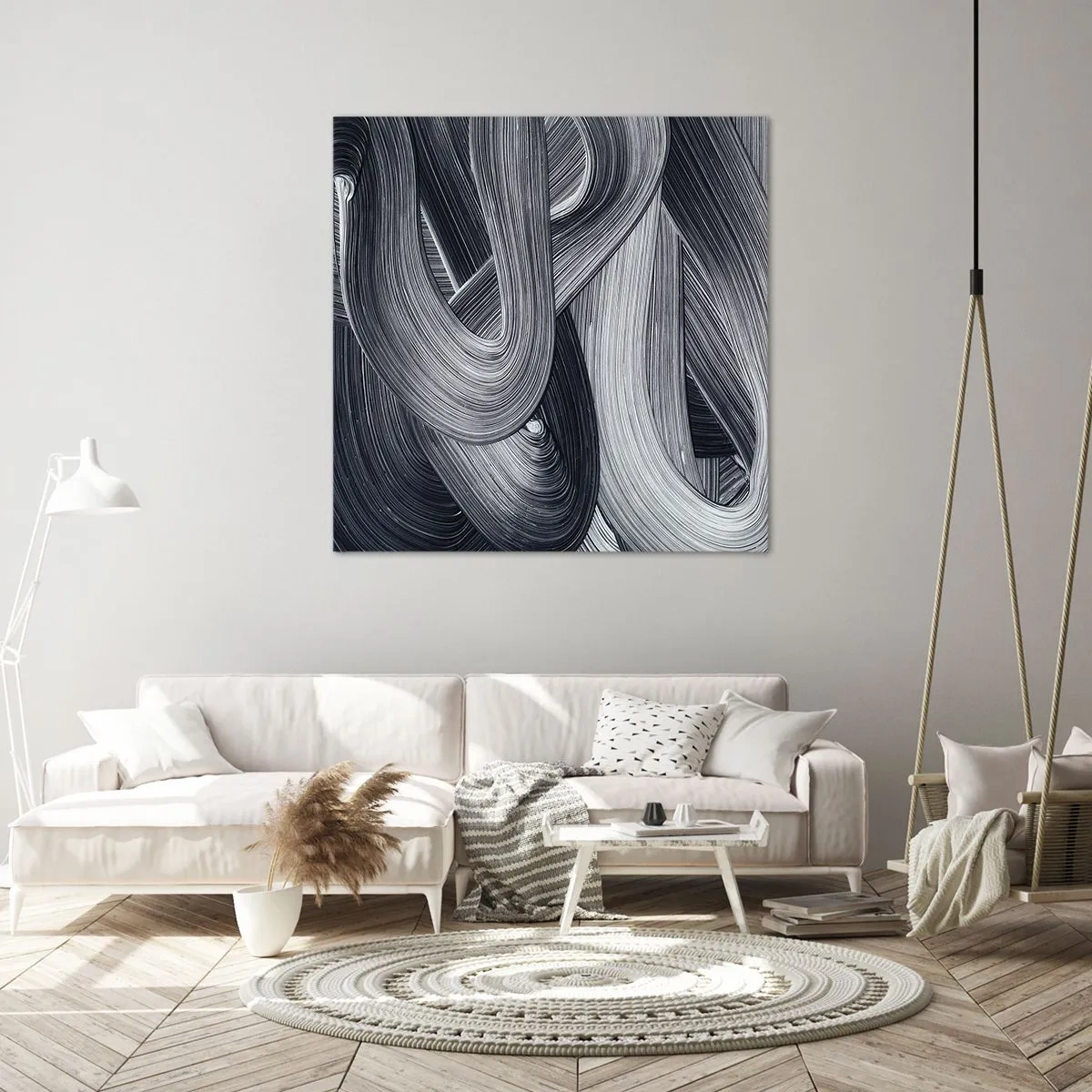 Quadro em tela - A fluidez da realidade - 30x30 cm