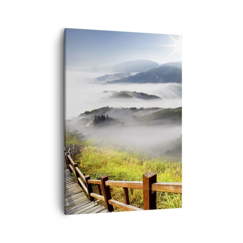 Quadro em tela - Tecido de brilho e névoa - 50x70 cm