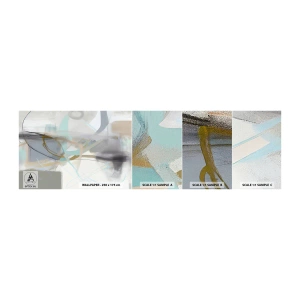 Amostra de papel de parede autocolante Deluxe Sticker - Abstração enevoada - Abstração, Pedaço, Brilhante - 100x30 cm