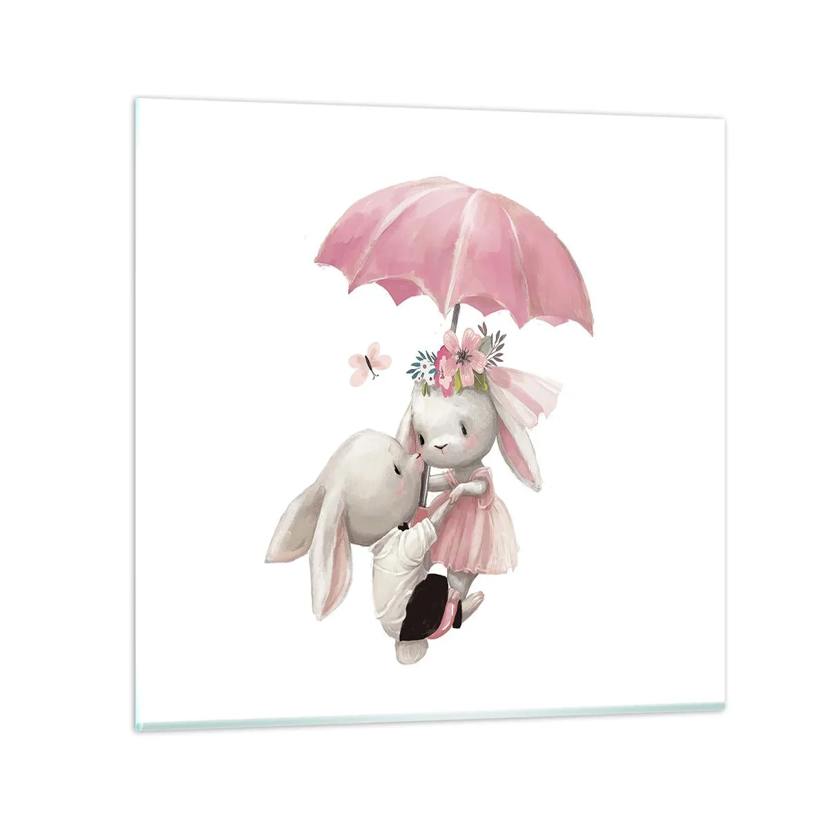 Quadro em vidro - Isso é amor - 60x60 cm