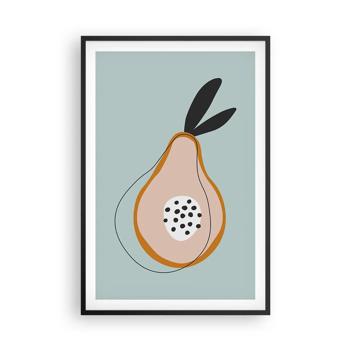 Pôster com moldura preta - Penetrar na natureza das coisas - 61x91 cm