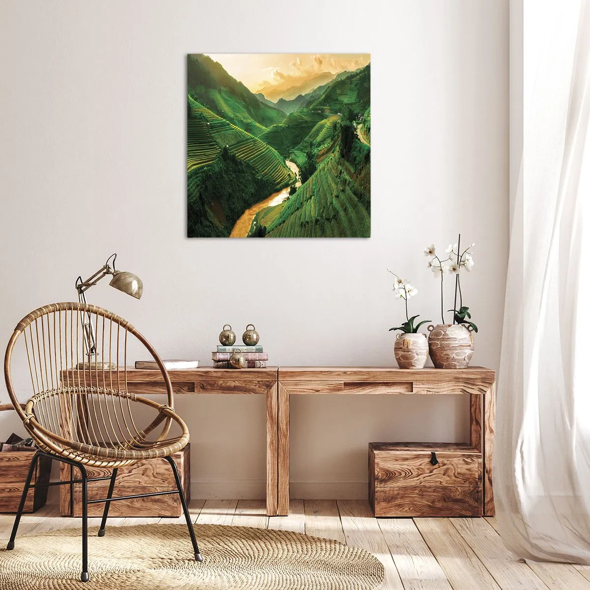 Quadro em tela - Vale vietnamita - 30x30 cm