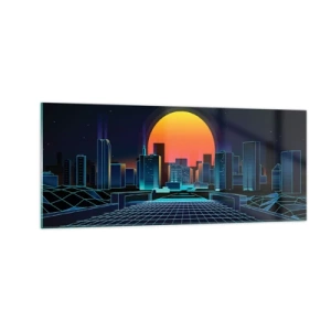 Quadro em vidro - Ainda quer ir para o mundo real? - 100x40 cm