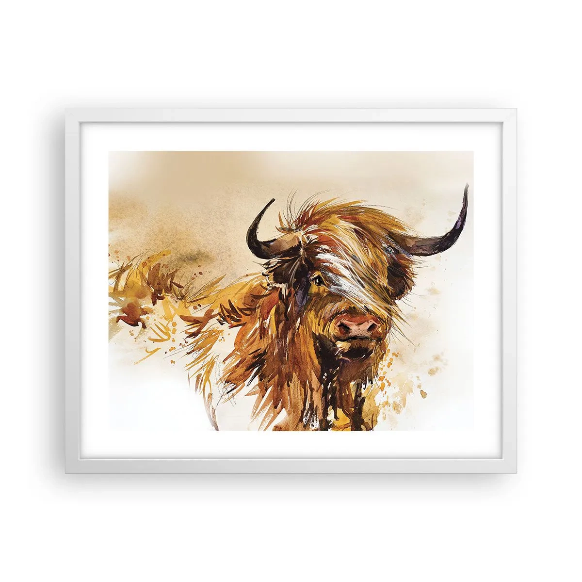 Pôster em moldura branca - Orgulho do caçador - 50x40 cm