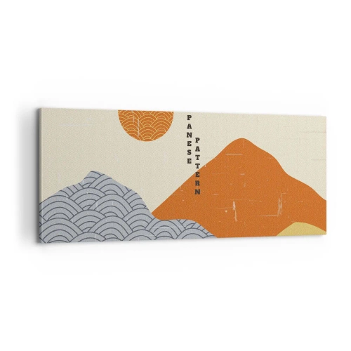 Quadro em tela - No espírito japonês - 100x40 cm