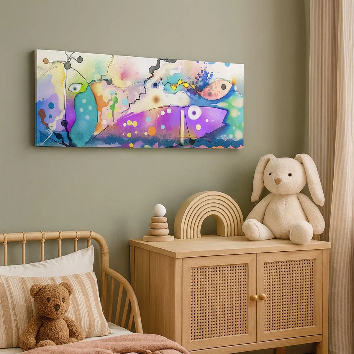 Quadro em tela - Sem palavras! - 100x40 cm