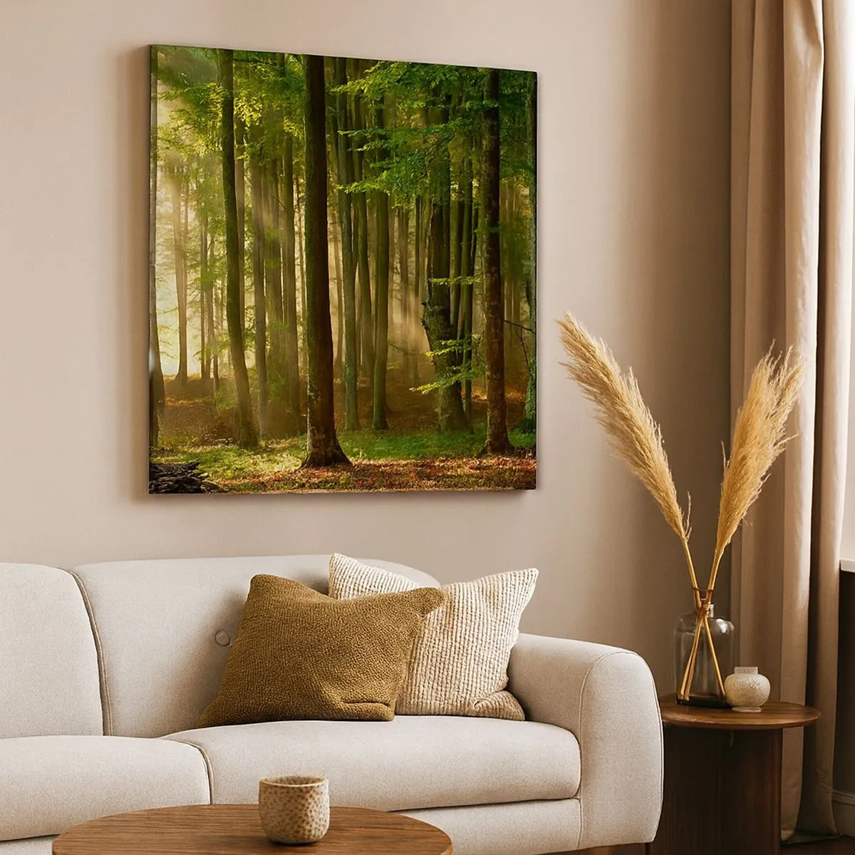 Quadro em tela - Radiante em uma manhã de primavera - 30x30 cm