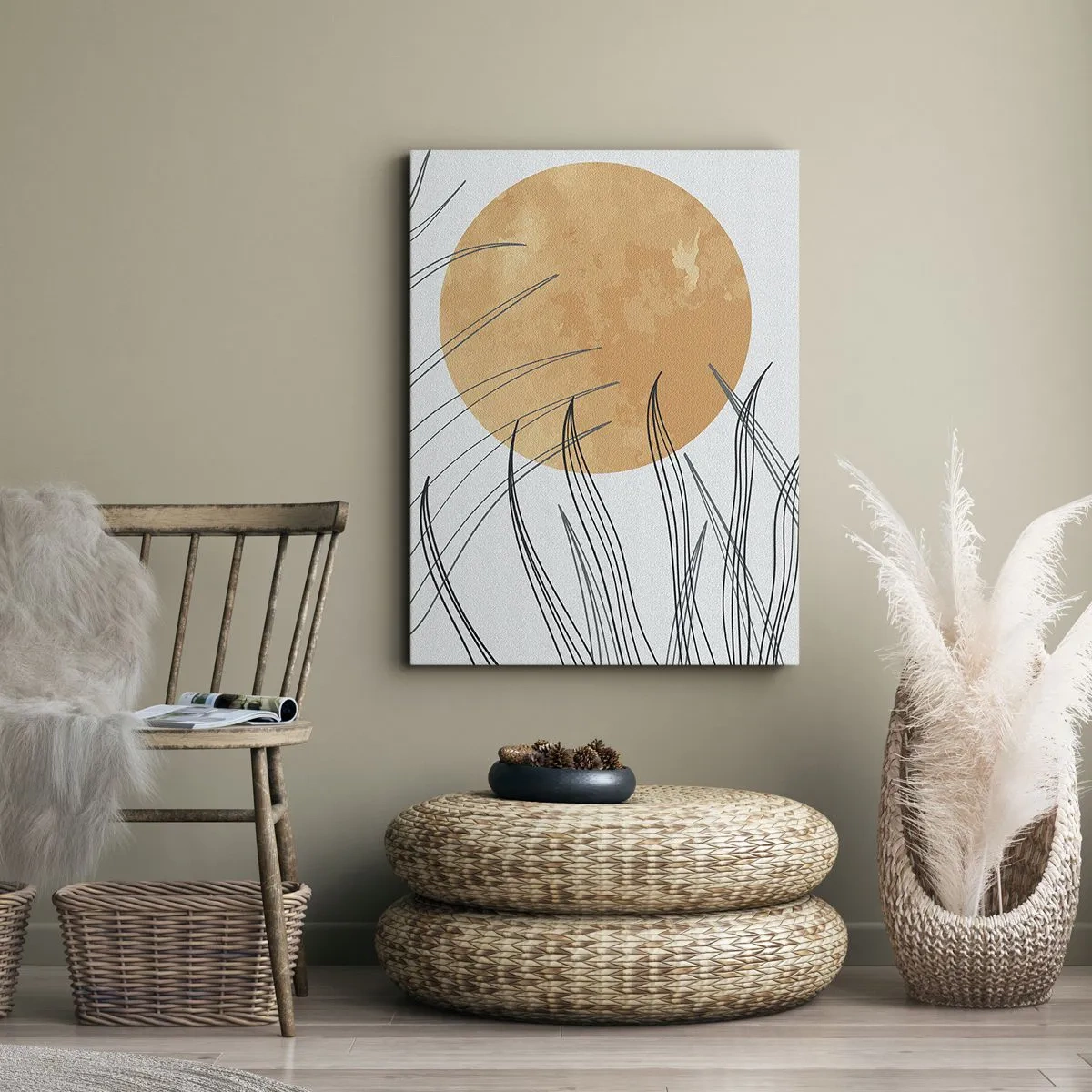 Quadro em tela - Sempre em direção ao sol - 50x70 cm