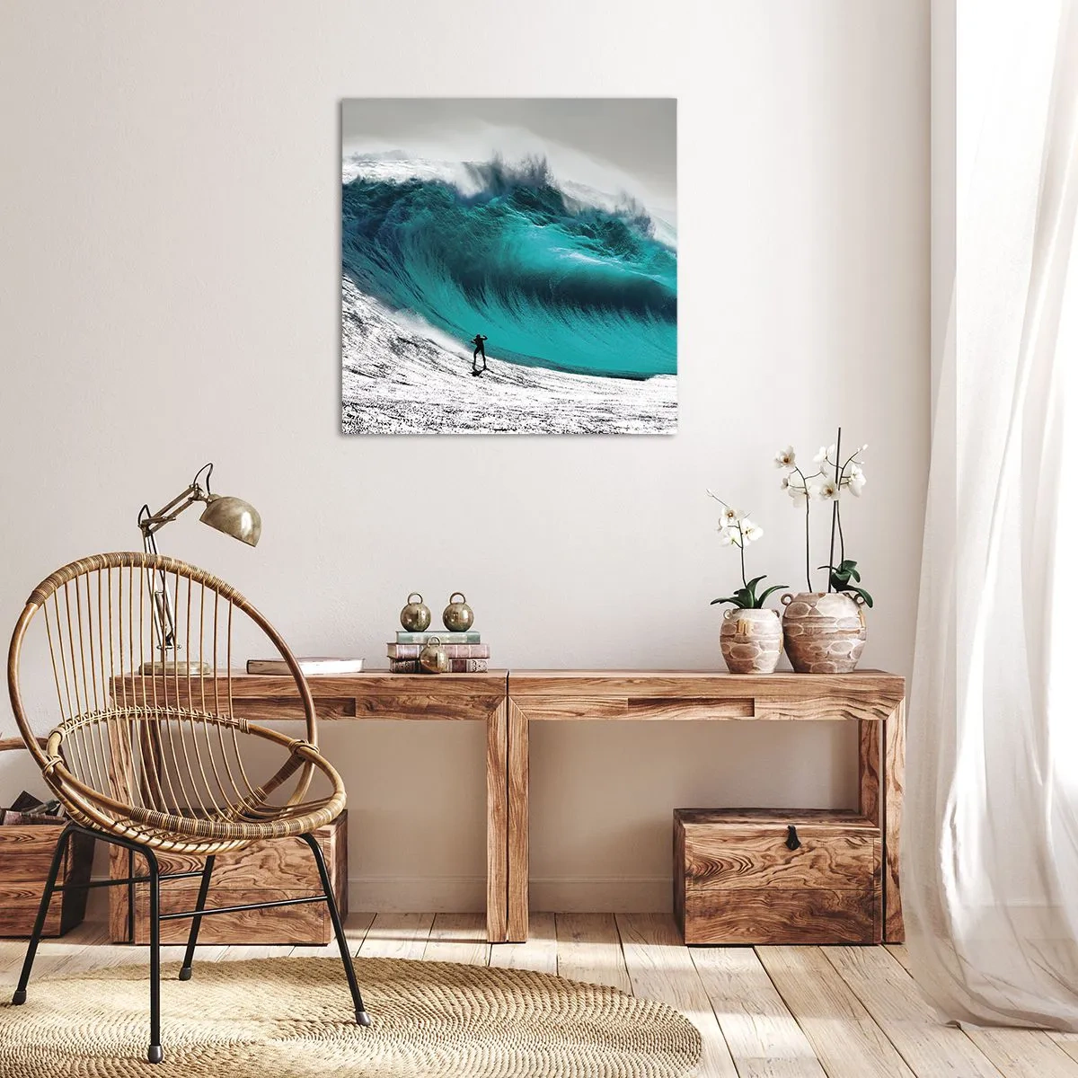 Quadro em tela - Desafio aceite - 40x40 cm