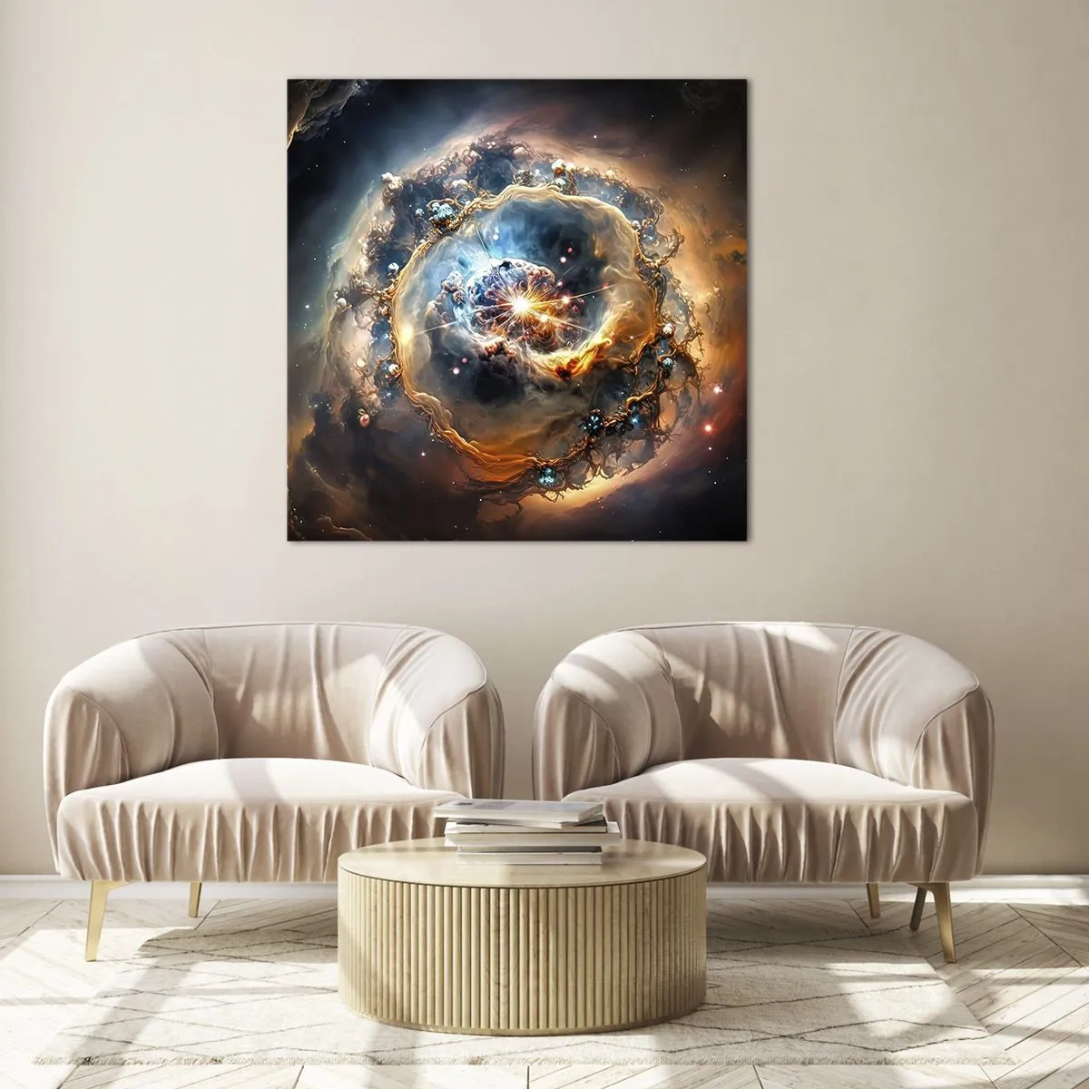 Quadro em vidro - Início - 70x70 cm