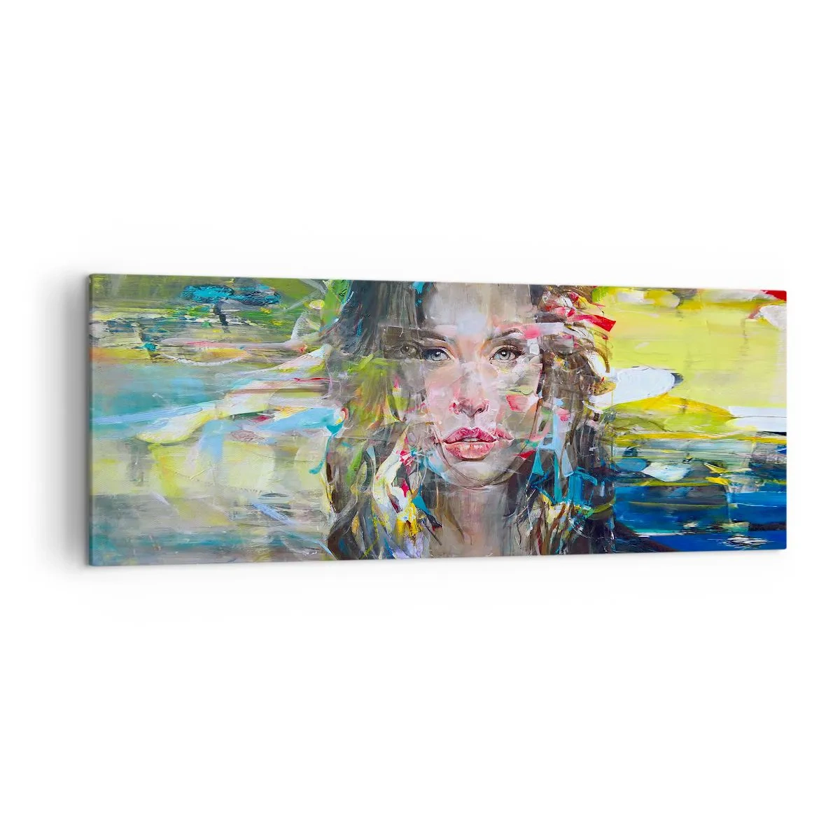 Quadro em tela - Atrás da cortina de ar - 140x50 cm