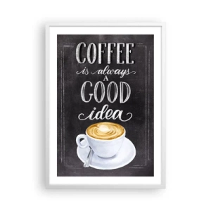 Pôster em moldura branca - Claro! - 50x70 cm