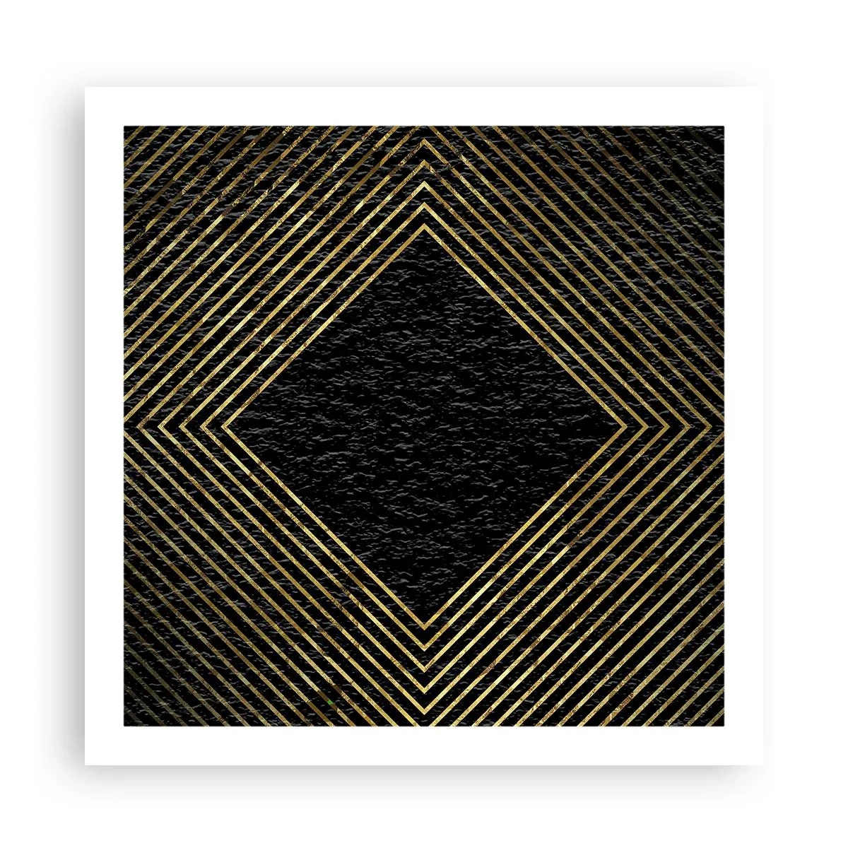 Pôster - Geometria em estilo glamoroso - 60x60 cm