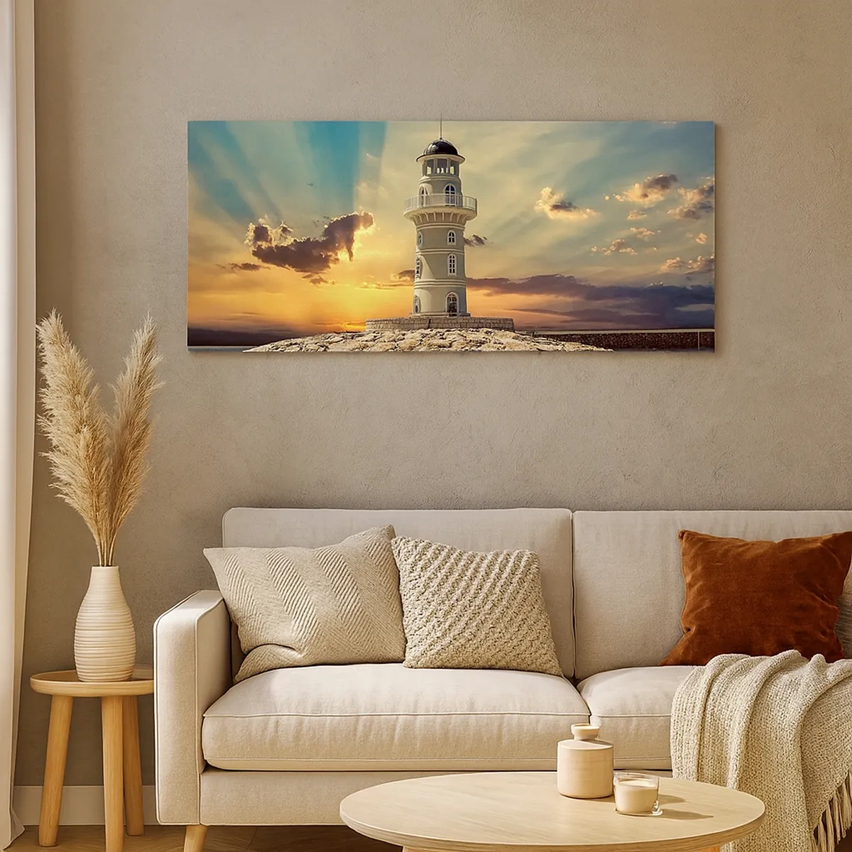 Quadro em tela - Luz - Bondade - Beleza - 30x30 cm