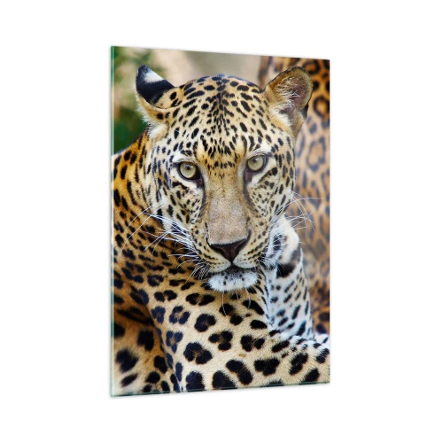 Quadro em vidro - Selvagem e tranquilo - 50x70 cm