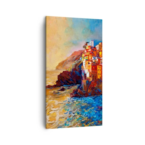 Quadro em tela - Vibrações italianas - 45x80 cm
