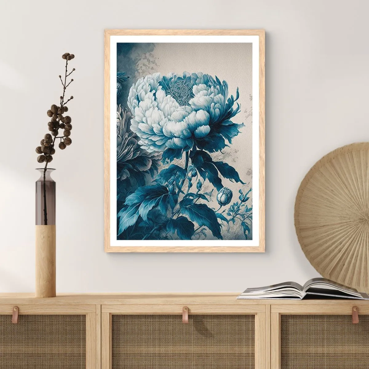 Pôster com moldura de carvalho claro - Casal que combina - 70x100 cm