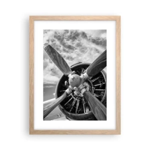 Pôster com moldura de carvalho claro - O conquistador dos céus - 30x40 cm