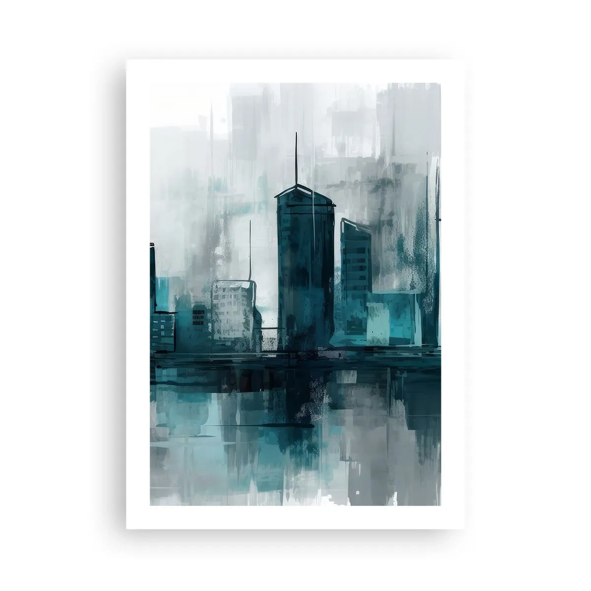 Pôster - Uma cidade da cor da chuva - 50x70 cm