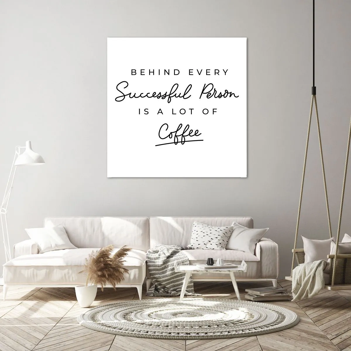 Quadro em tela - O segredo do sucesso - 70x70 cm