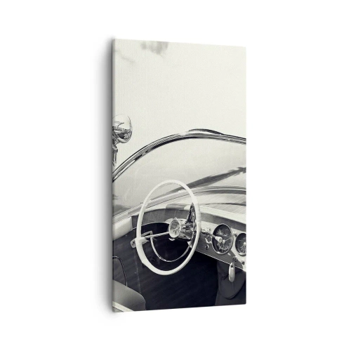 Quadro em tela - Tempo para os ricos - 55x100 cm