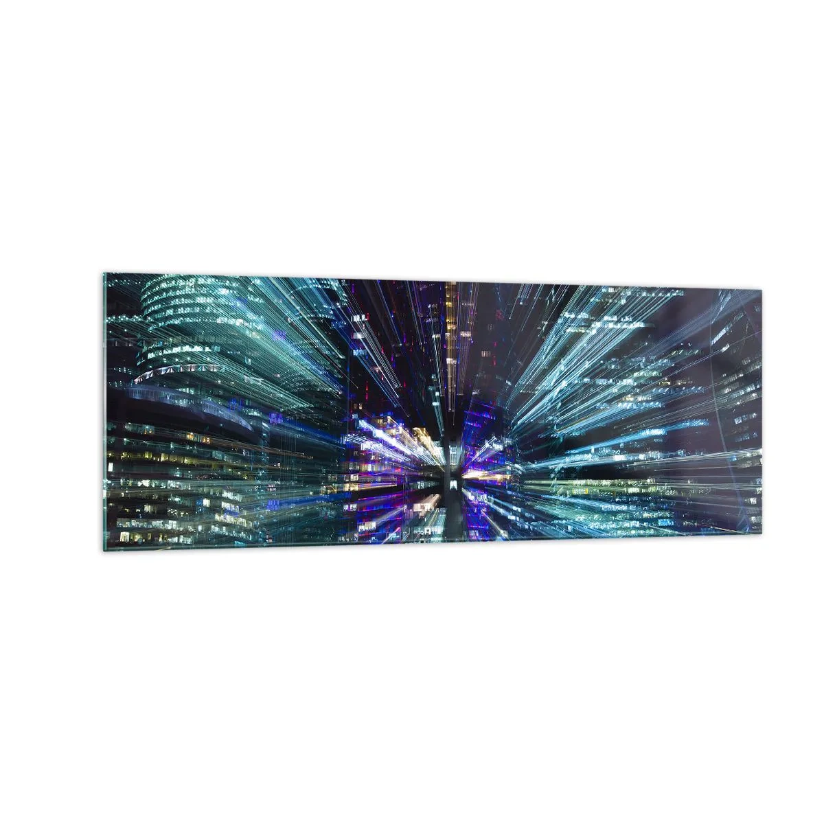 Quadro em vidro - Transição para o hiperespaço - 140x50 cm