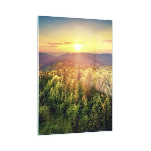 Quadro em vidro - Picos e cumes - 50x70 cm