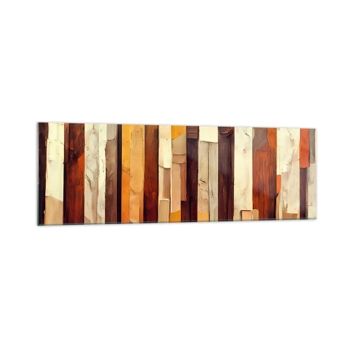 Quadro em vidro - Hino das árvores da floresta - 160x50 cm